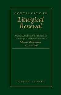 Continuity in Liturgical Renewal