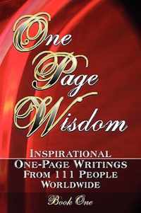 One Page Wisdom. Book 1