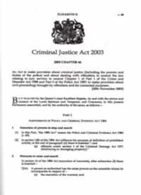 Criminal Justice Act 2003