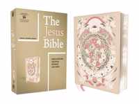 The Jesus Bible Artist Edition, ESV, Leathersoft, Peach Floral