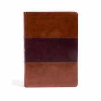 KJV Super Giant Print Reference Bible, Saddle Brown LeatherTouch, Indexed