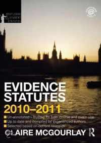 Evidence Statutes