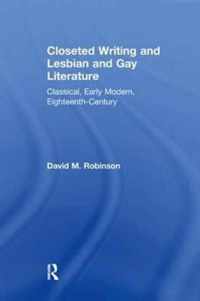 Closeted Writing and Lesbian and Gay Literature