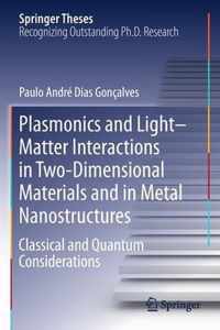 Plasmonics and Light Matter Interactions in Two Dimensional Materials and in Met