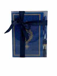 Thermo leren Koran met Tasbeeh Donkerblauw