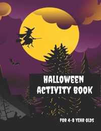 Halloween Activity Book for 4-8 Year Olds
