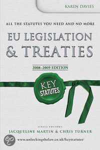 Key Statutes: Eu Legislation & Treaties