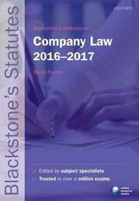 Blackstone's Statutes on Company Law 2016-2017