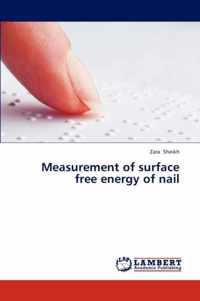 Measurement of surface free energy of nail