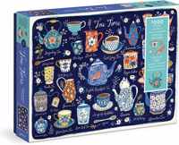 Tea Time 1000 Piece Puzzle With Shaped Pieces