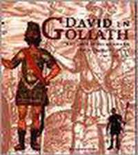 David en Goliath met zijn schilddrager