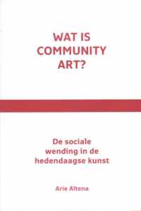 Wat is community art? - Arie Altena - Paperback (9789080179370)