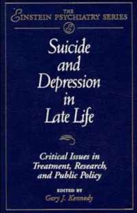 Suicide And Depression In Late Life