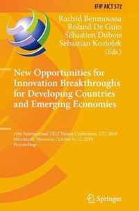 New Opportunities for Innovation Breakthroughs for Developing Countries and Emerging Economies