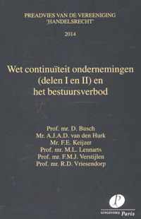 Wet continuïteit ondernemingen en het bestuursverbod - A.J.A.D. van den Hurk - Paperback (9789462510418)