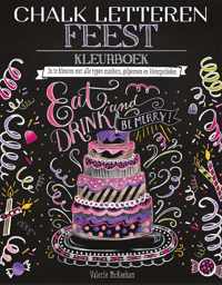 Chalk letteren Feest kleurboek