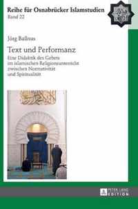 Text und Performanz