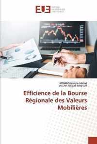 Efficience de la Bourse Regionale des Valeurs Mobilieres