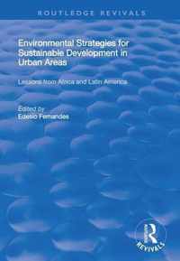 Environmental Strategies for Sustainable Development in Urban Areasx