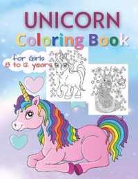 Unicorn Coloring Books for Girls 8 to 12 Years