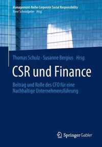 Csr Und Finance: Beitrag Und Rolle Des CFO Für Eine Nachhaltige Unternehmensführung
