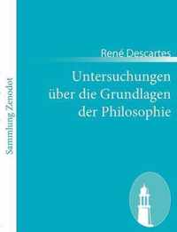 Untersuchungen uber die Grundlagen der Philosophie