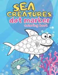 Sea Creatures Dot Marker Coloring Book
