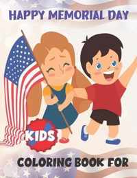 Happy Memorial Day Coloring Book for Kids