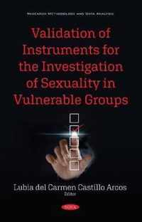 Validation of Instruments for the Investigation of Sexuality in Vulnerable Groups