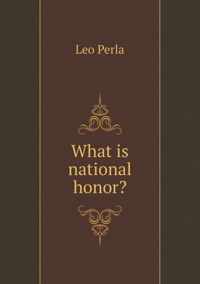 What is national honor?