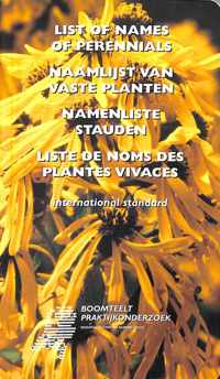 Naamlijst van vaste planten=List of names of perennials