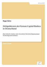 Erfolgsfaktoren des Venture-Capital-Marktes in Deutschland