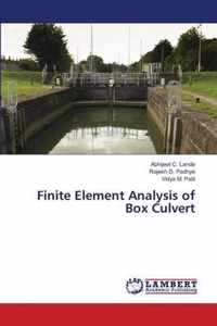 Finite Element Analysis of Box Culvert