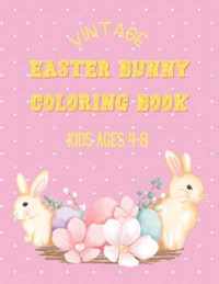 Vintage Easter bunny coloring book kids ages 4-8