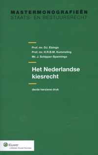 Studiepockets staats- en bestuursrecht 15 -   Het Nederlandse kiesrecht
