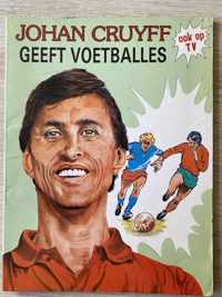 Johan Cruyff geeft voetballes