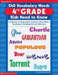 240 Vocabulary Words 4th Grade Kids Need to Know