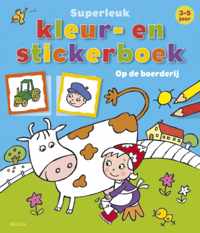 Superleuk kleur- en stickerboek