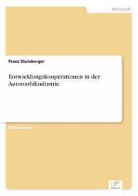 Entwicklungskooperationen in der Automobilindustrie