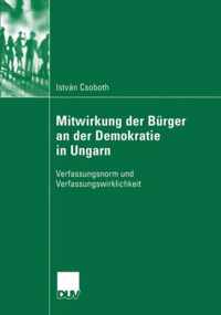 Mitwirkung der Burger an der Demokratie in Ungarn