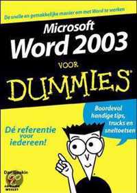 Voor Dummies - Microsoft Word 2003 voor Dummies