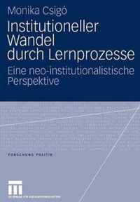 Institutioneller Wandel Durch Lernprozesse