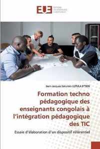 Formation techno pedagogique des enseignants congolais a l'integration pedagogique des TIC
