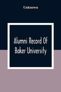 Alumni Record Of Baker University