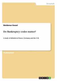 Do Bankruptcy codes matter?