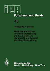 Rechnerunterstützte Arbeitsplanerstellung mit Kleinrechnern, dargestellt am Beispiel der Blechbearbeitung