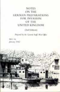 Notes On German Preparations For The Invasion Of The United