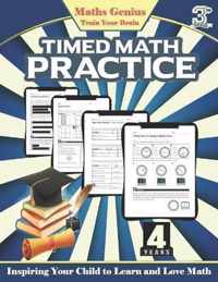 Maths Genius// Timed Math practice Grade 3: Inspiring Your Child to Learn and Love Math: Complete Math Workbook grade 3: Daily Practice Workbook