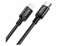 Hoco Charge&Sync USB C naar Lightning Kabel 2 Meter - Zwart
