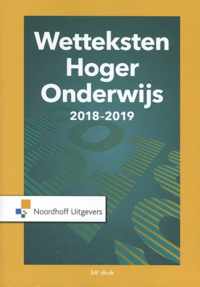 Wetteksten hoger onderwijs 2018-2019